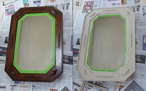 Shabby chic vintage mirror- Audenza