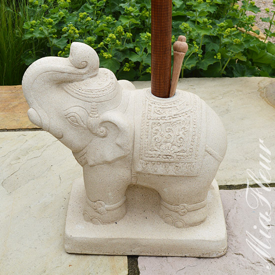 Elephant Parasol Stand- The Indian Garden Company via Audenza