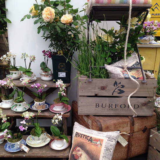 Grow London: The Burford Garden Company beautiful stand via Audenza