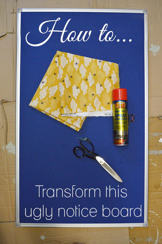 How to transform an ugly notice board- Audenza