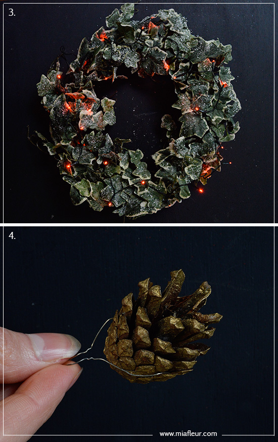 How to Decorate a Christmas Wreath- MiaFleur