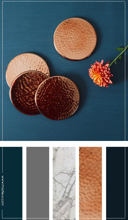 Copper Interiors- colour palette via Audenza