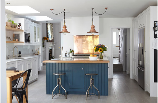 How to incorporate copper in interiors- Audenza. Kitchen designed by Blakes London.