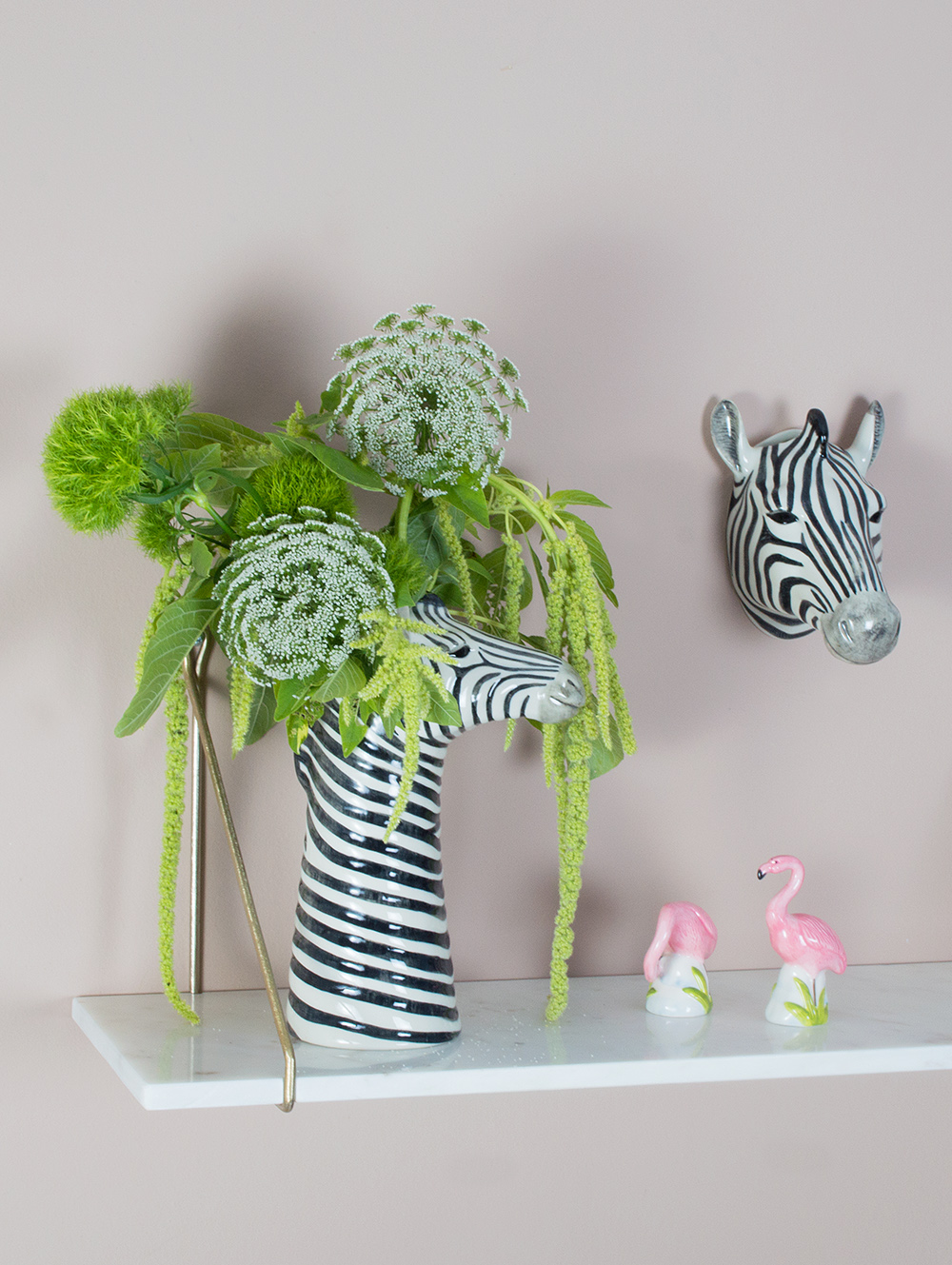 Zebra vases - 4 tips for flower arranging