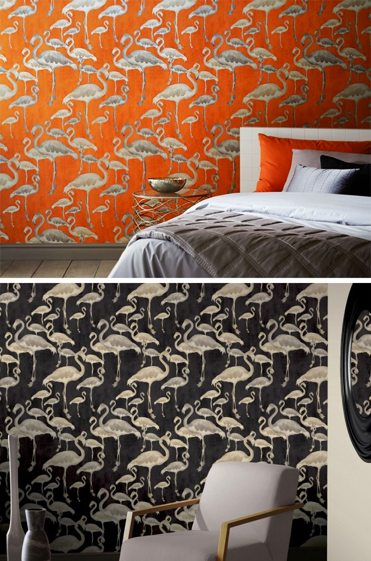 Animals in our interiors are all the rage this season for bringing quirkiness to your décor and a smile to your face and this wallpaper from A Shade Wilder fits the bill perfectly.