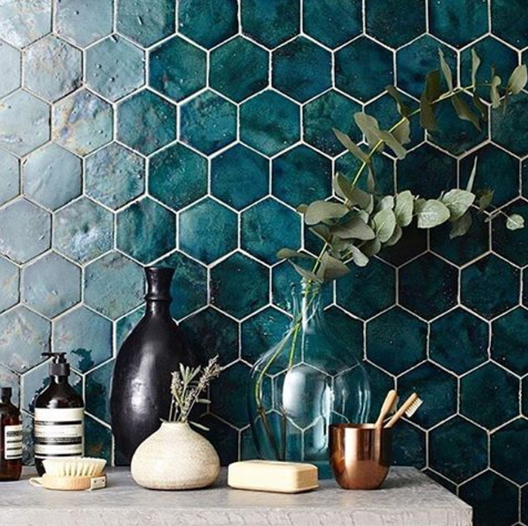 These glorious tiles by Domus Tiles will add drama to your décor for years.