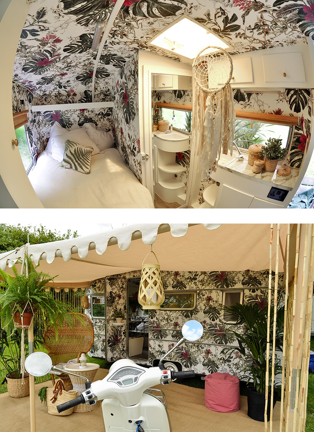 Glamorous, trendy and visually stunning are not words you hear too often in the caravan world. But along came ‘Brigitte’ – the glamavan who now calls St Tropez her home. Bought for £250 from eBay and transformed into a bohemian paradise by her owner, interior designer and blogger, Jane Ashton.