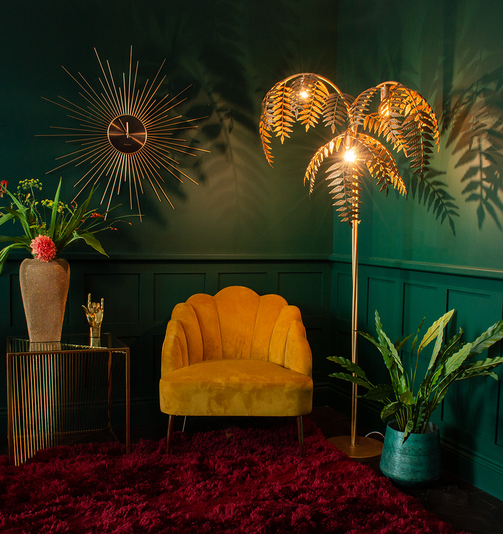 Interior design advice, how to choose decorative lighting, from quirky animal lamps, to tropical palm tree floor lights. Read our tips to help you choose lighting for your home.