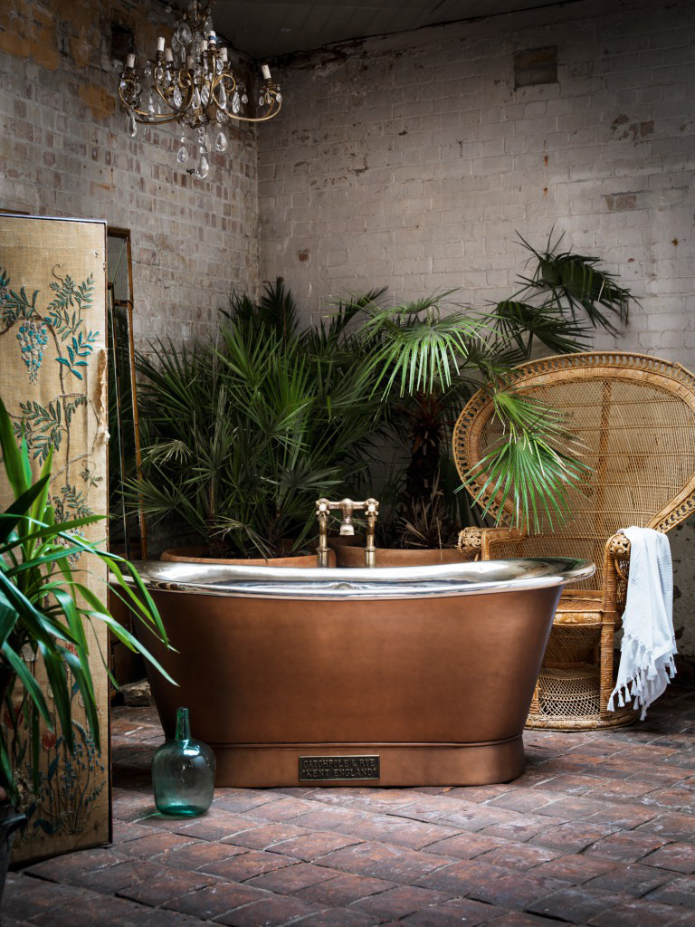 Relax and unwind in this Catchpole & Rye Copper Bateau Bath for a sample of pure luxury 