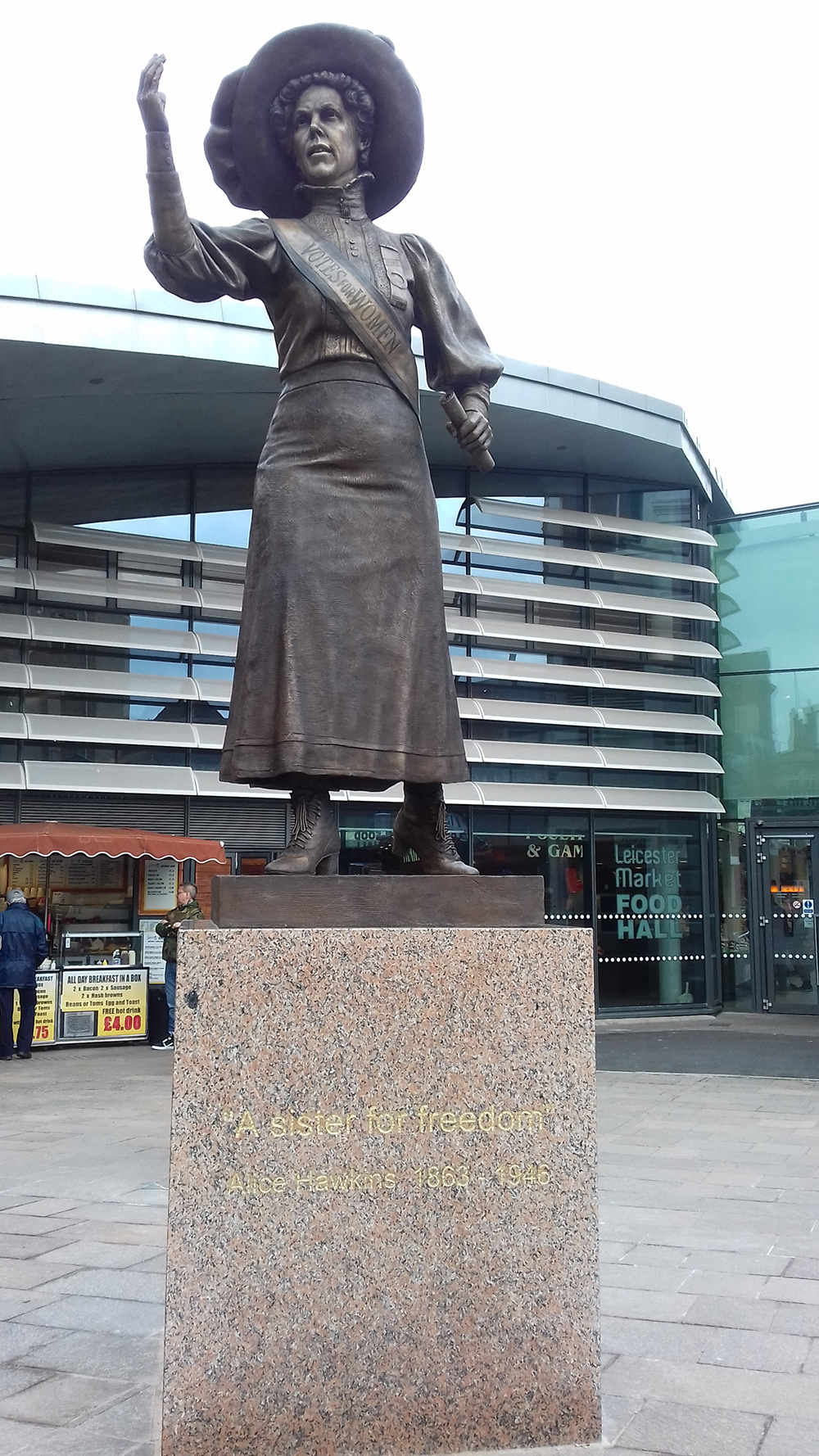 Alice Hawkins Statue- Suffragette