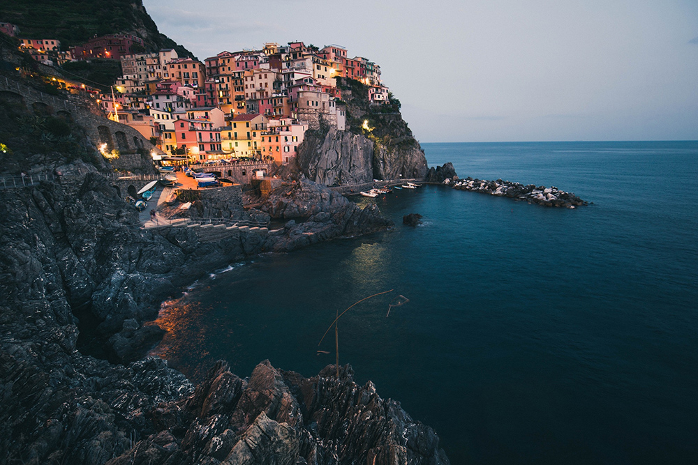 Destinations with colourful buildings-Manarola-Italy- Colourful coastal town