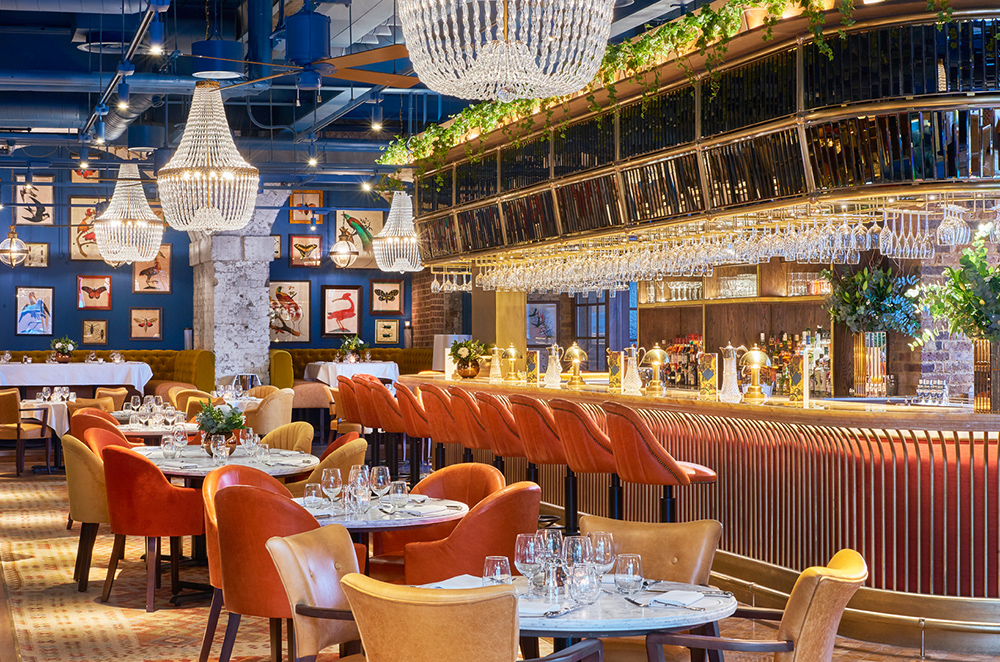 Granary Square Brasserie- Inspiring London Restaurant decor