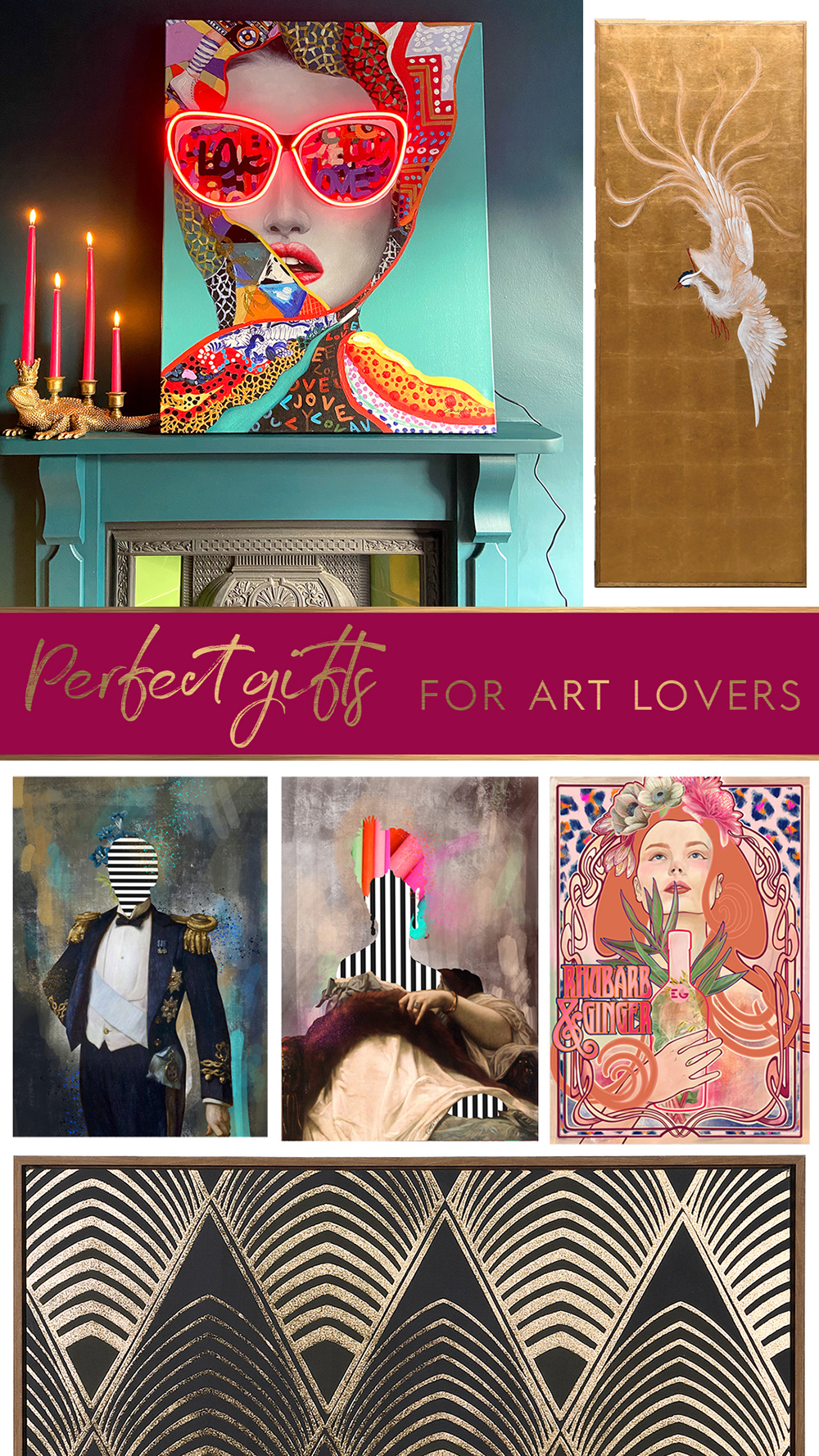 We all know an art lover - someone who adorns their walls with fabulously colourful and quirky art.  Perhaps there's a spot in their gallery wall just waiting for the perfect piece, or maybe you've spotted they have a blank wall that just HAS to be filled!  Here's our pick of the best gifts for the art lover in your life.