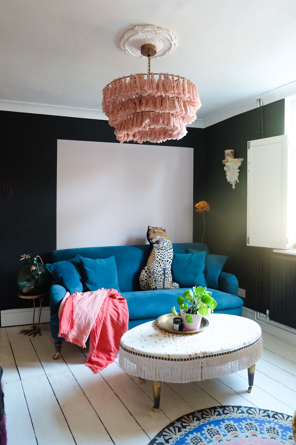 Victorian living room transformation - dark and moody decor