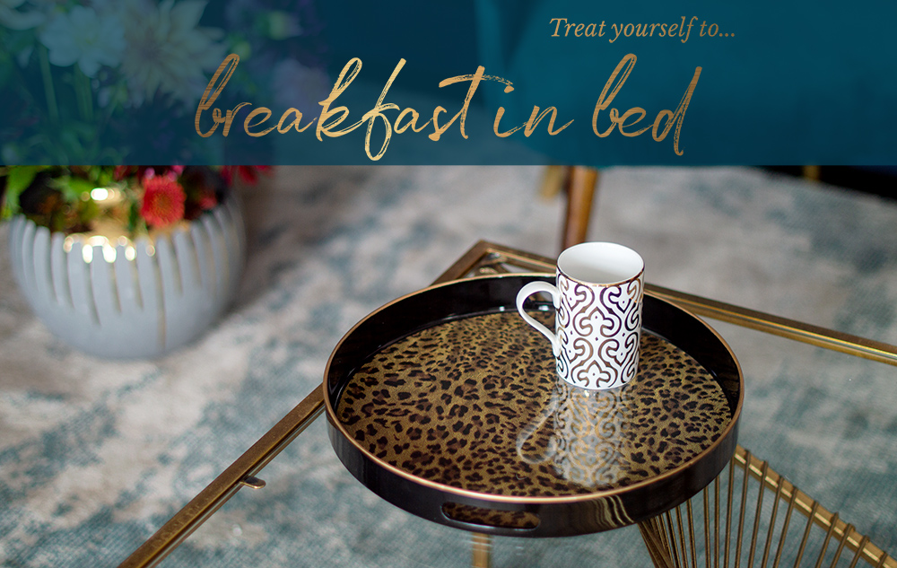 Treat yourself to breakfast in bed with a good book!
