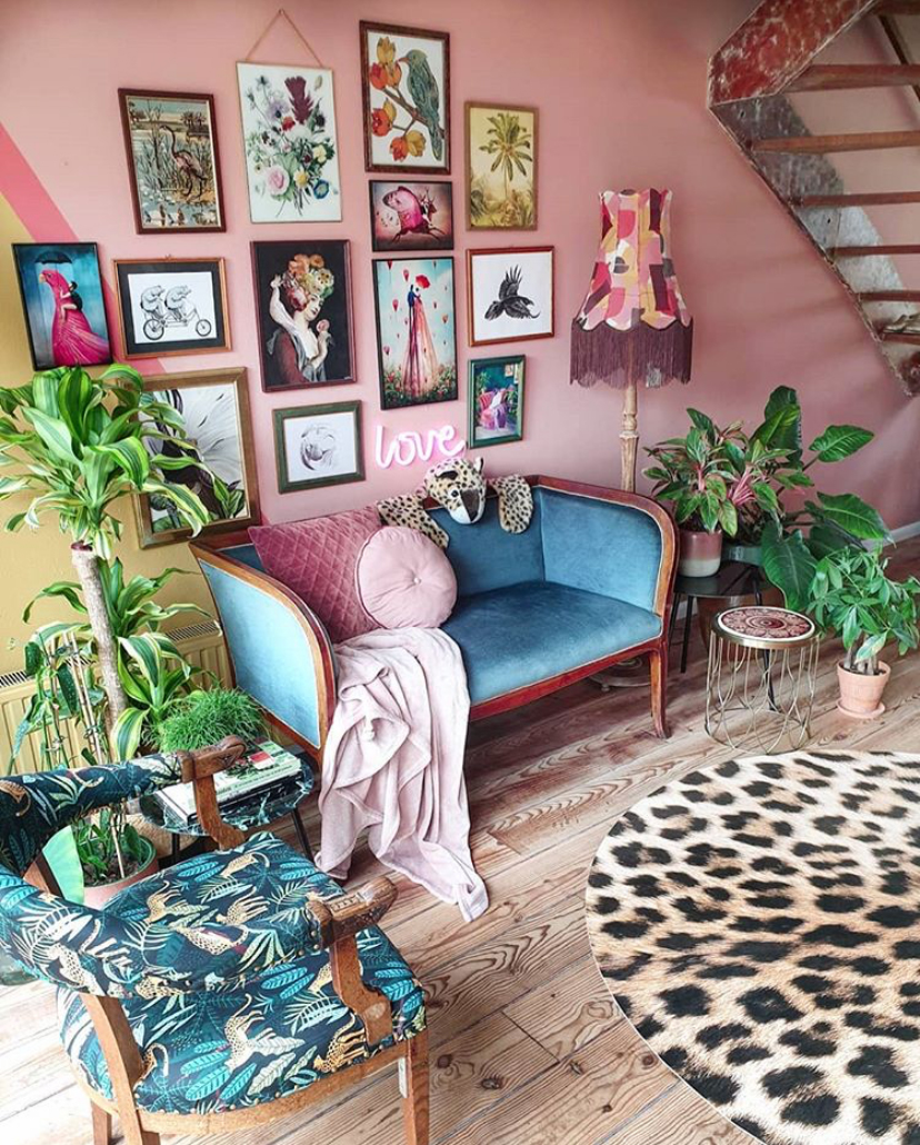Eclectic decor with quirky prints