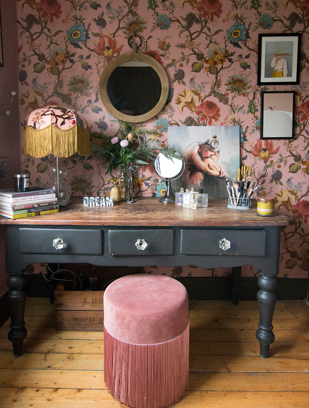 Granny chic inspired bedroom by Nicola Broughton