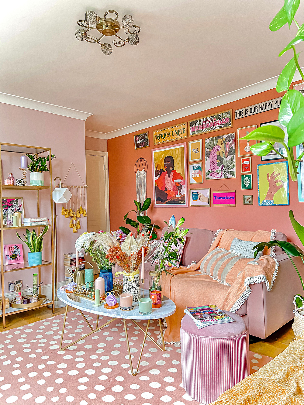 House Tour: A Chic, Bohemian Rental Home, That's Awash with Bright Colours  to Instantly Lift your Spirits