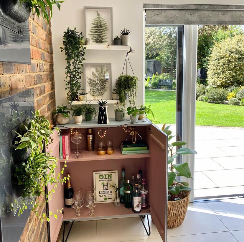 Drinks cupboard styling inspiration 